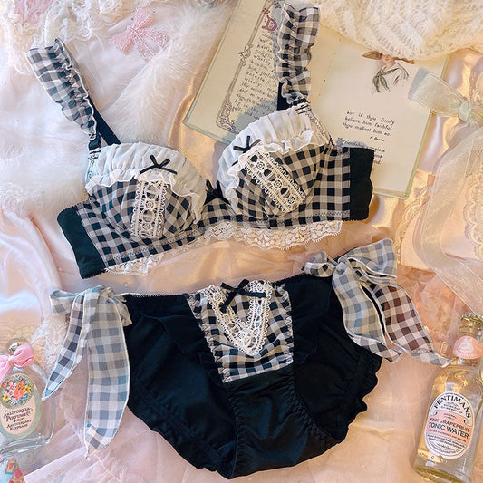 Underwired Thin Plus Size  Up Bra Set
