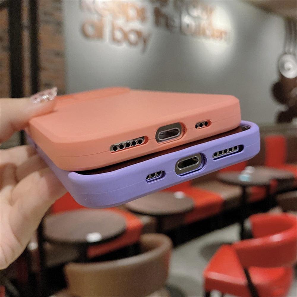 Camera Protection Case With Sliding Camera Cover Protective Design Soft Edges Protective Cover Camera Lens Protection Solid Phone Case For iPhone 13 14 12 Pro Max Mini Candy Color Cover For iphone