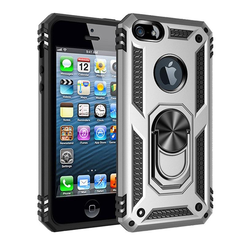 Cases With Ring for iPhone Slim Silicone Hard Cover Shock Absorption Lightweight Thin Case For iPhone 13 Pro Max 12 11 Case Magnet Ring Cover For iPhone Silicone Cover