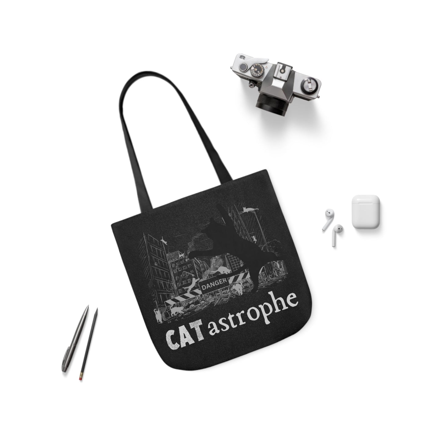 CAT-astrophe Canvas Tote Bag