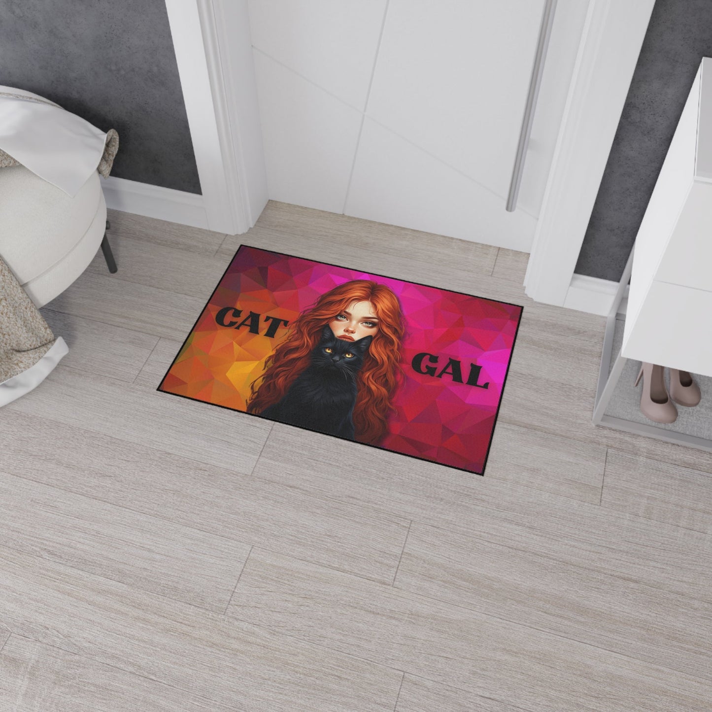 Cat Gal Heavy Duty Floor Mat for Cat Lovers – Durable and Stylish Solution