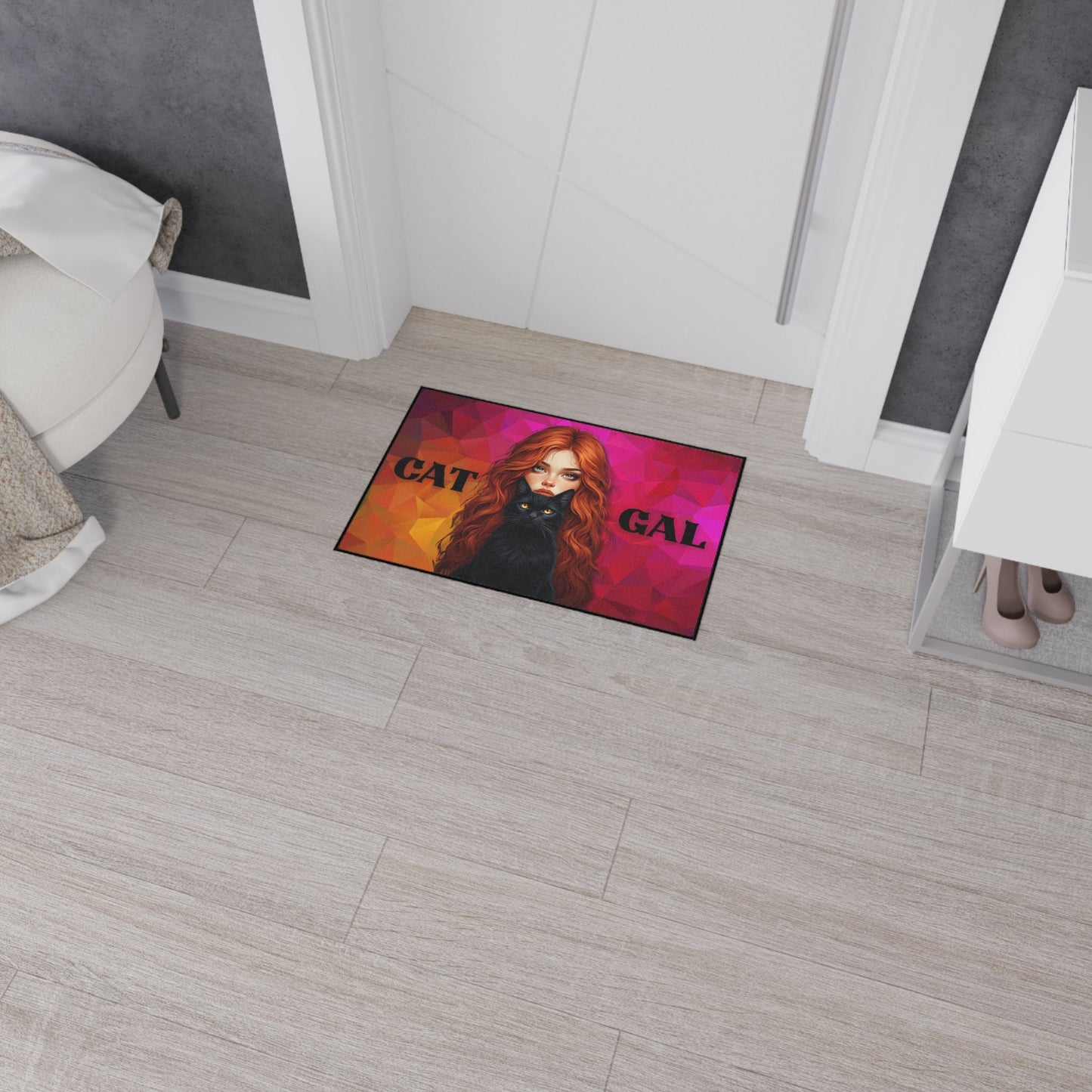 Cat Gal Heavy Duty Floor Mat for Cat Lovers – Durable and Stylish Solution