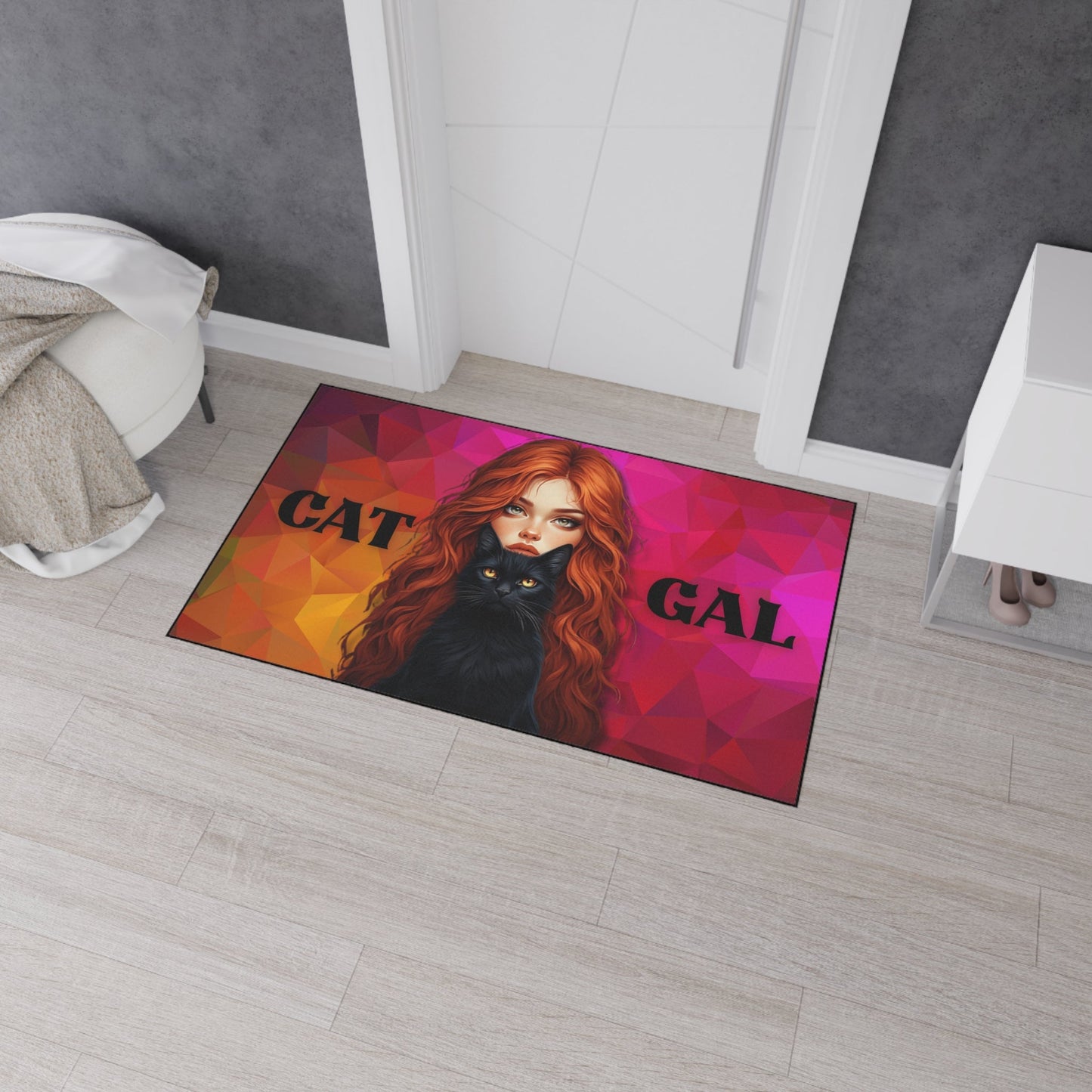 Cat Gal Heavy Duty Floor Mat for Cat Lovers – Durable and Stylish Solution