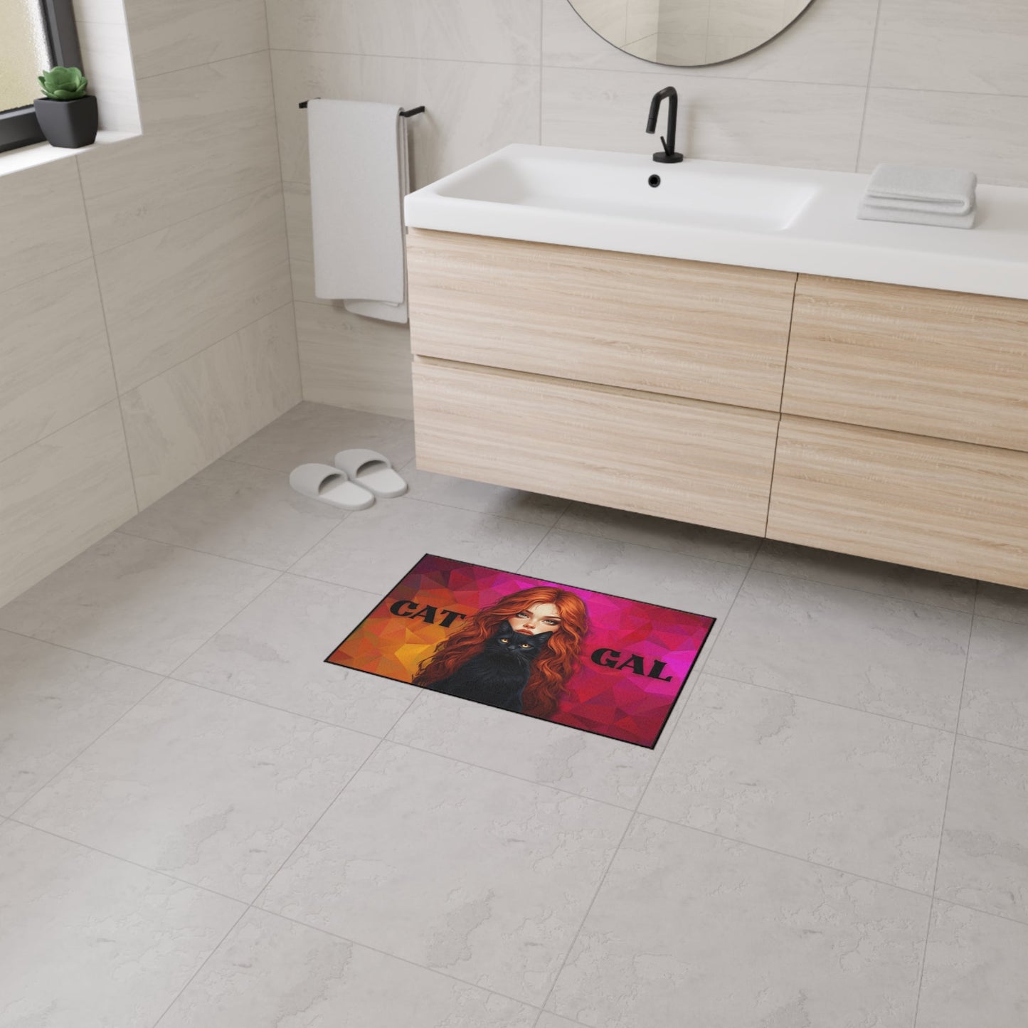 Cat Gal Heavy Duty Floor Mat for Cat Lovers – Durable and Stylish Solution