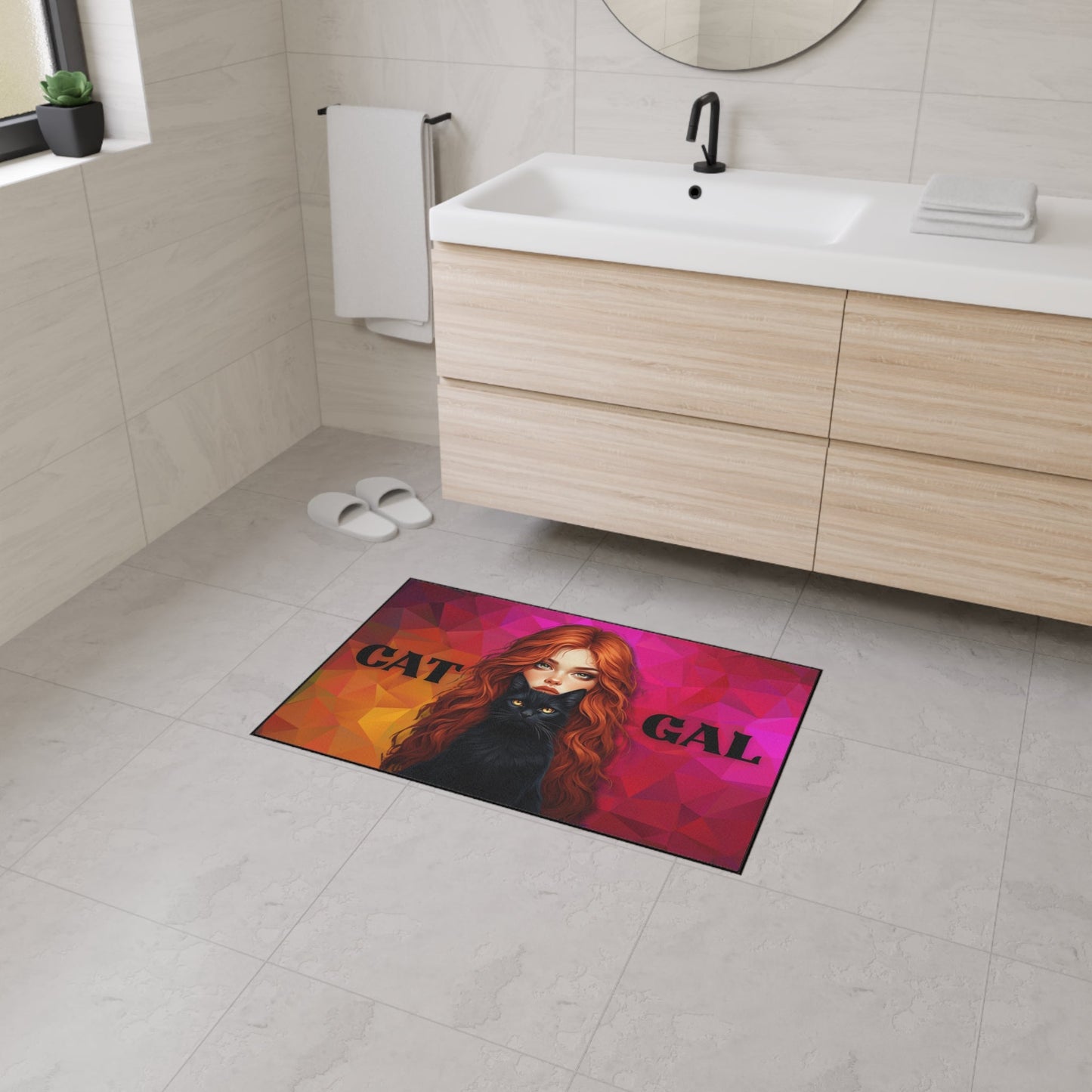 Cat Gal Heavy Duty Floor Mat for Cat Lovers – Durable and Stylish Solution