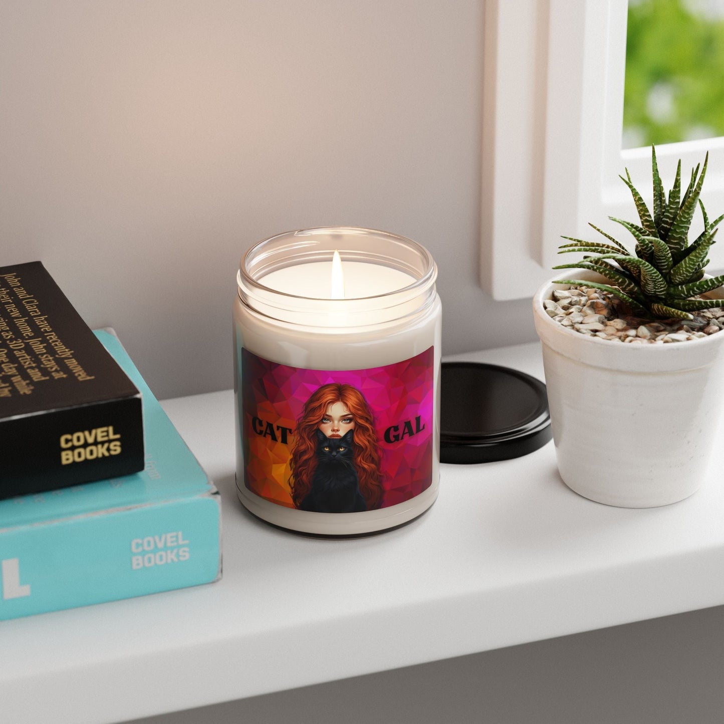 Cat Gal Scented Soy Candle | Bold Cat Lover Candle