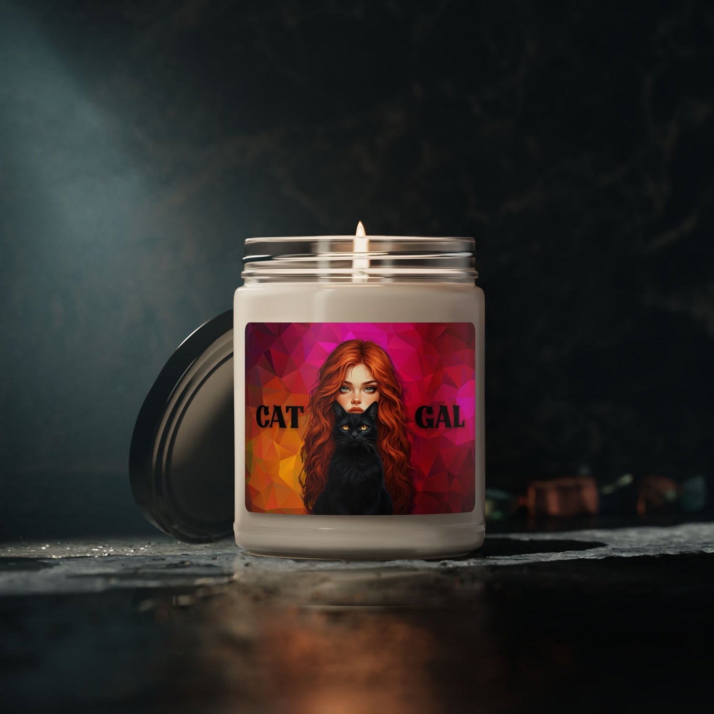 Cat Gal Scented Soy Candle | Bold Cat Lover Candle