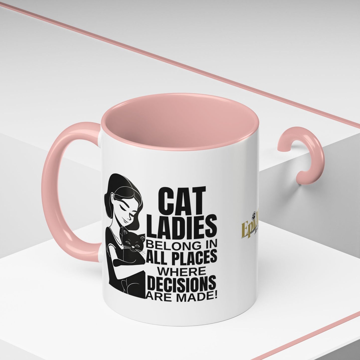 Cat Ladies Belong Accent Mug