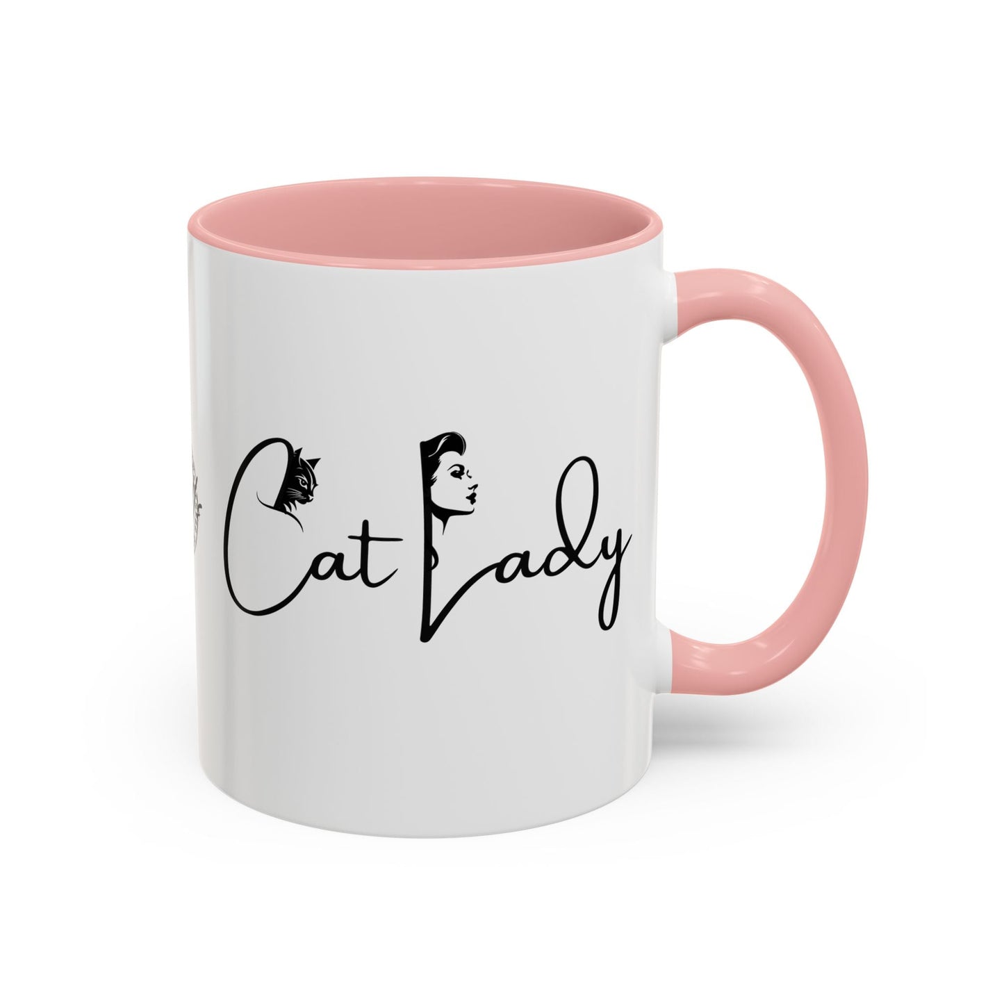 Cat Lady Accent Coffee Mug - Perfect Gift for Cat Lovers