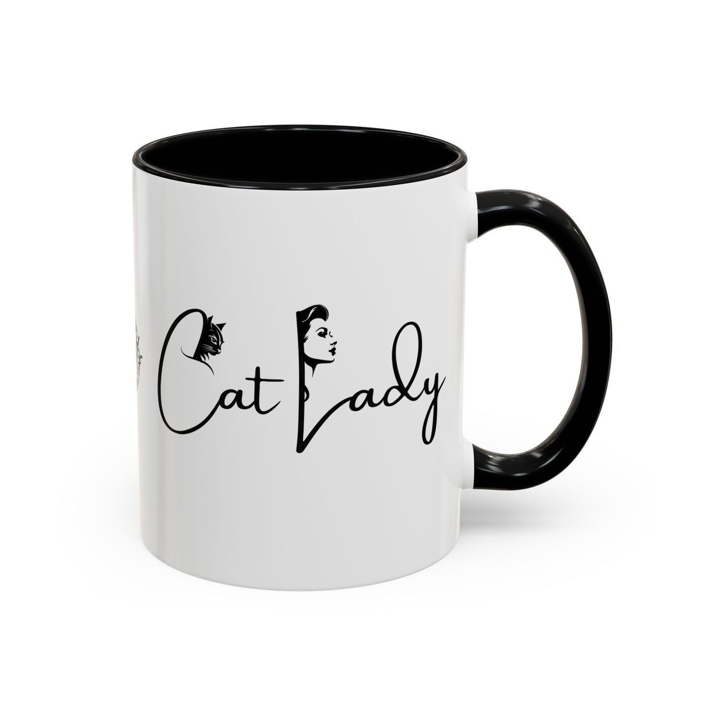 Cat Lady Accent Coffee Mug - Perfect Gift for Cat Lovers
