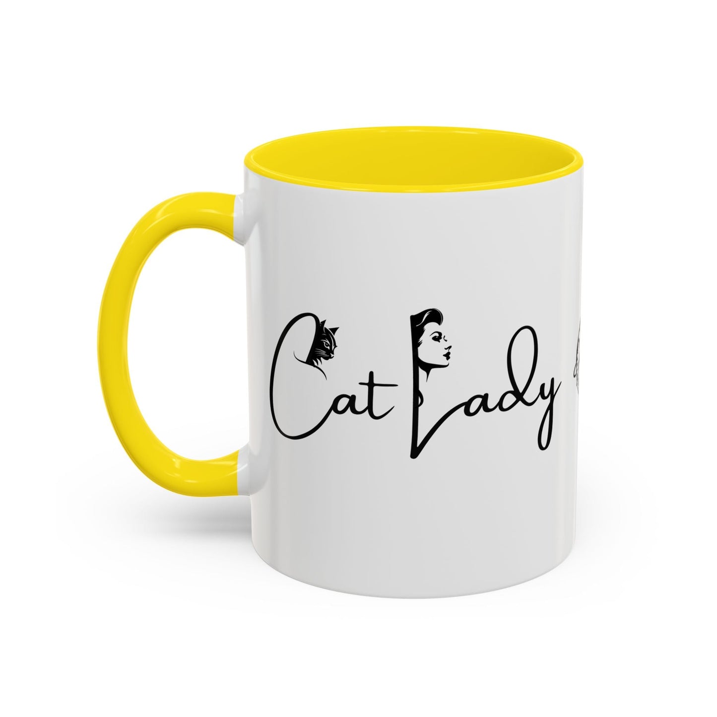 Cat Lady Accent Coffee Mug - Perfect Gift for Cat Lovers