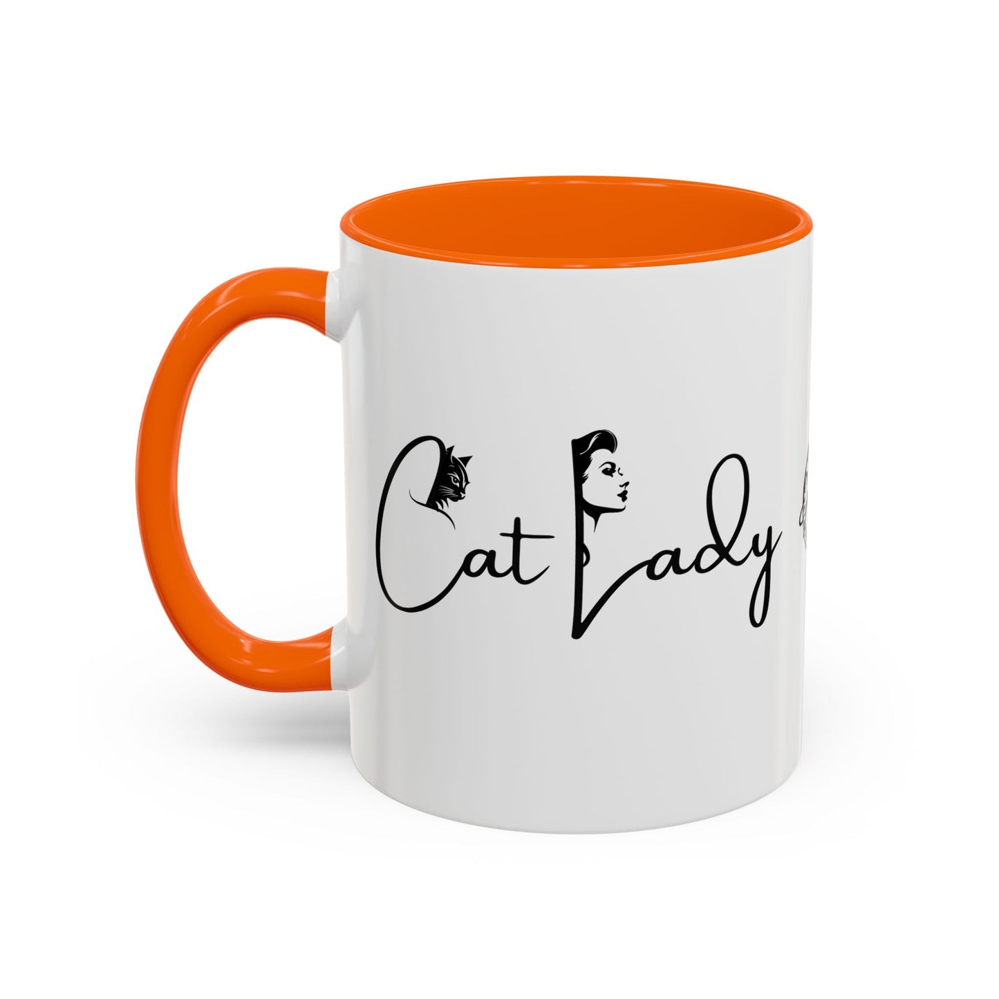 Cat Lady Accent Coffee Mug - Perfect Gift for Cat Lovers