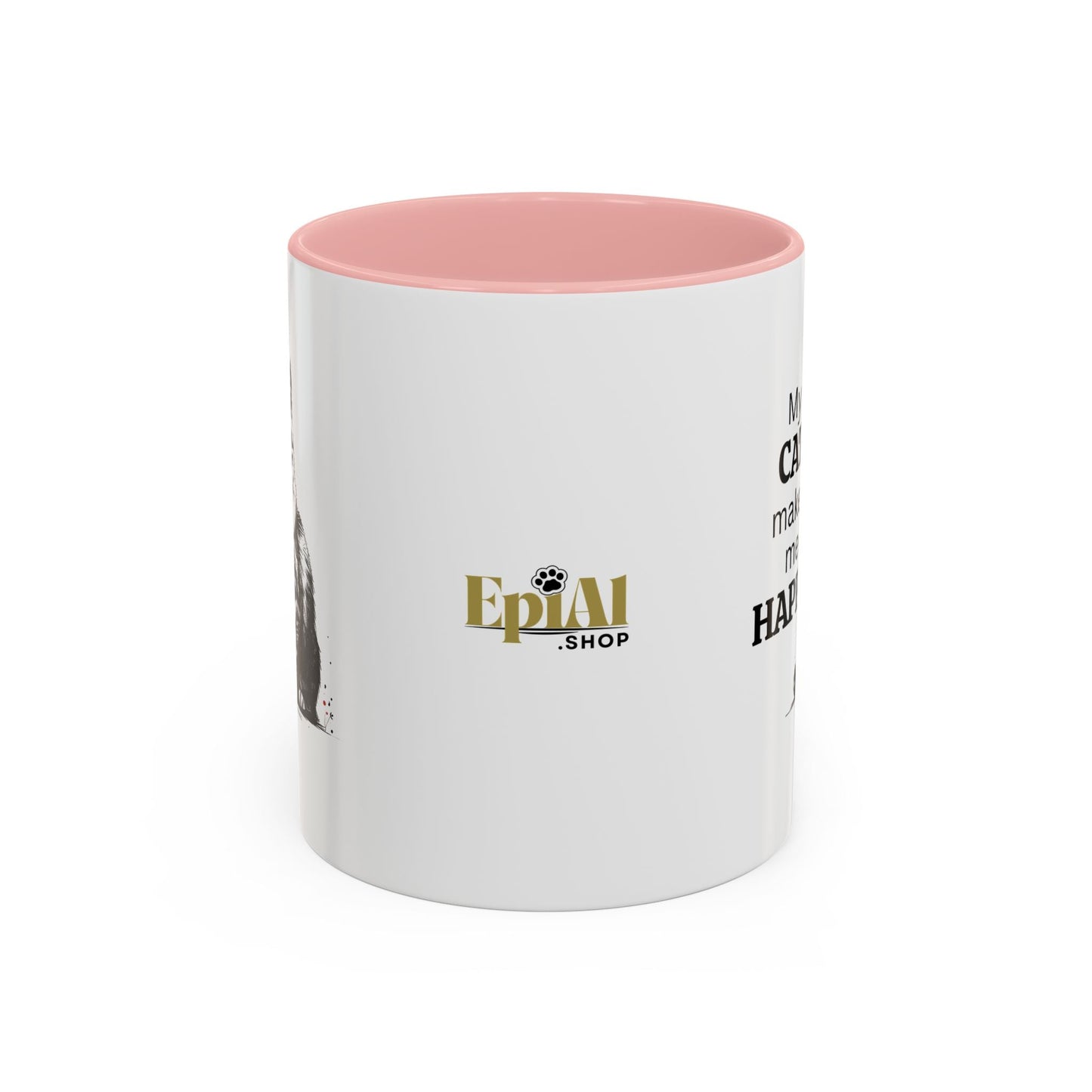 Cat Lover's Accent Coffee Mug: Perfect Gift for Cat Owners