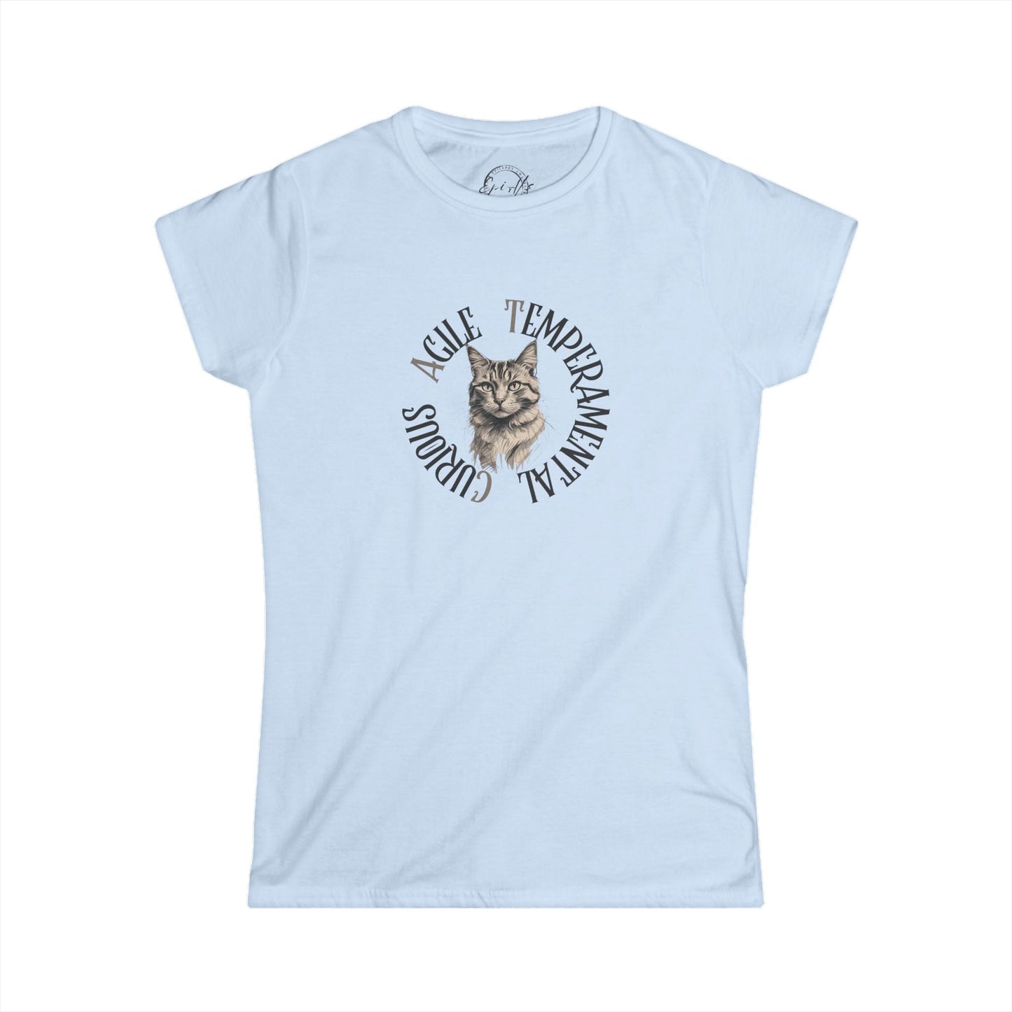 Whimsical Cat Lover's Softstyle Tee