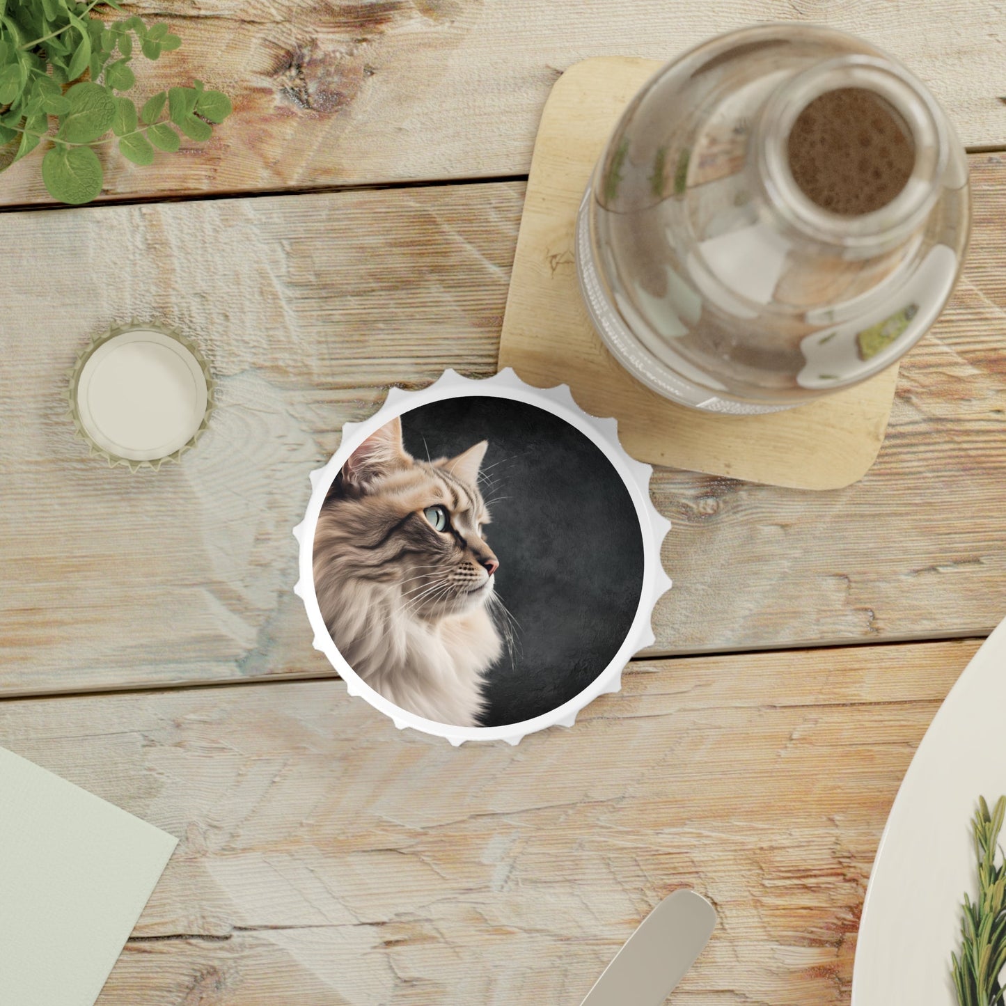 Cat-Themed Bottle Opener - Stylish Barware Gift for Pet Lovers