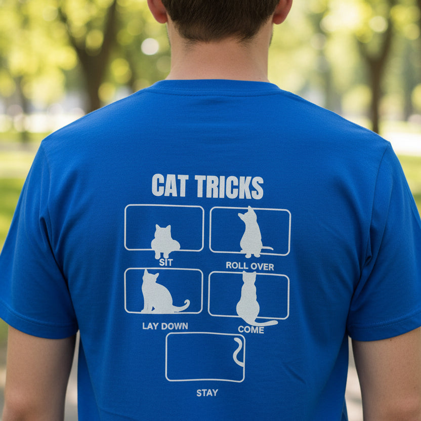 Cat Tricks Unisex Heavy Cotton Pocket Tee