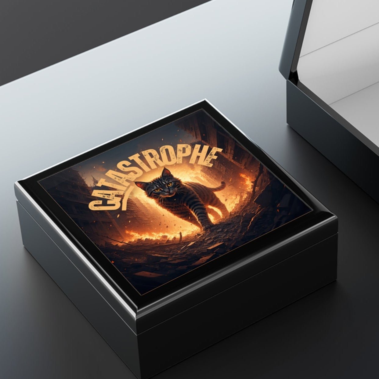 CATastrophe — Cat-Themed Keepsake Box