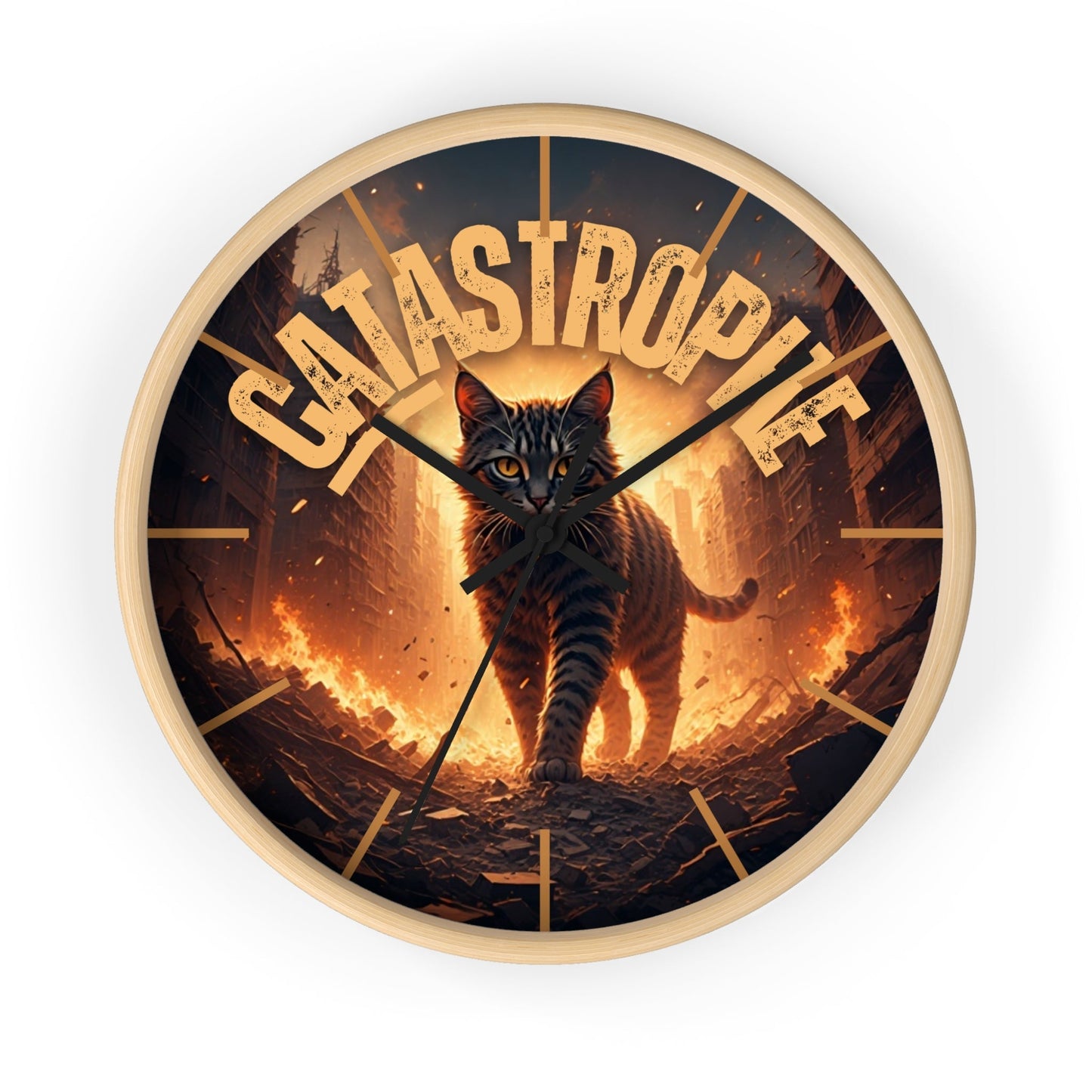 CATastrophe Wall Clock - Unique Home Decor for Cat Lovers