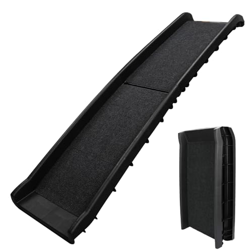 PawStep 51006 61 inch Portable Folding Pet Ramp with Carpet Great for Truck SUV Car