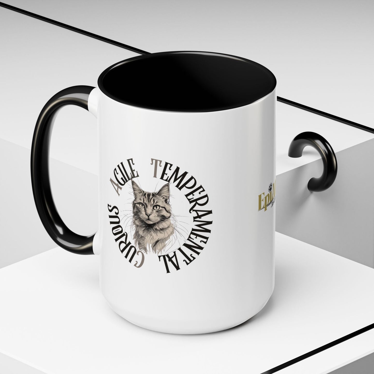 Charming Cat Accent Coffee Mug