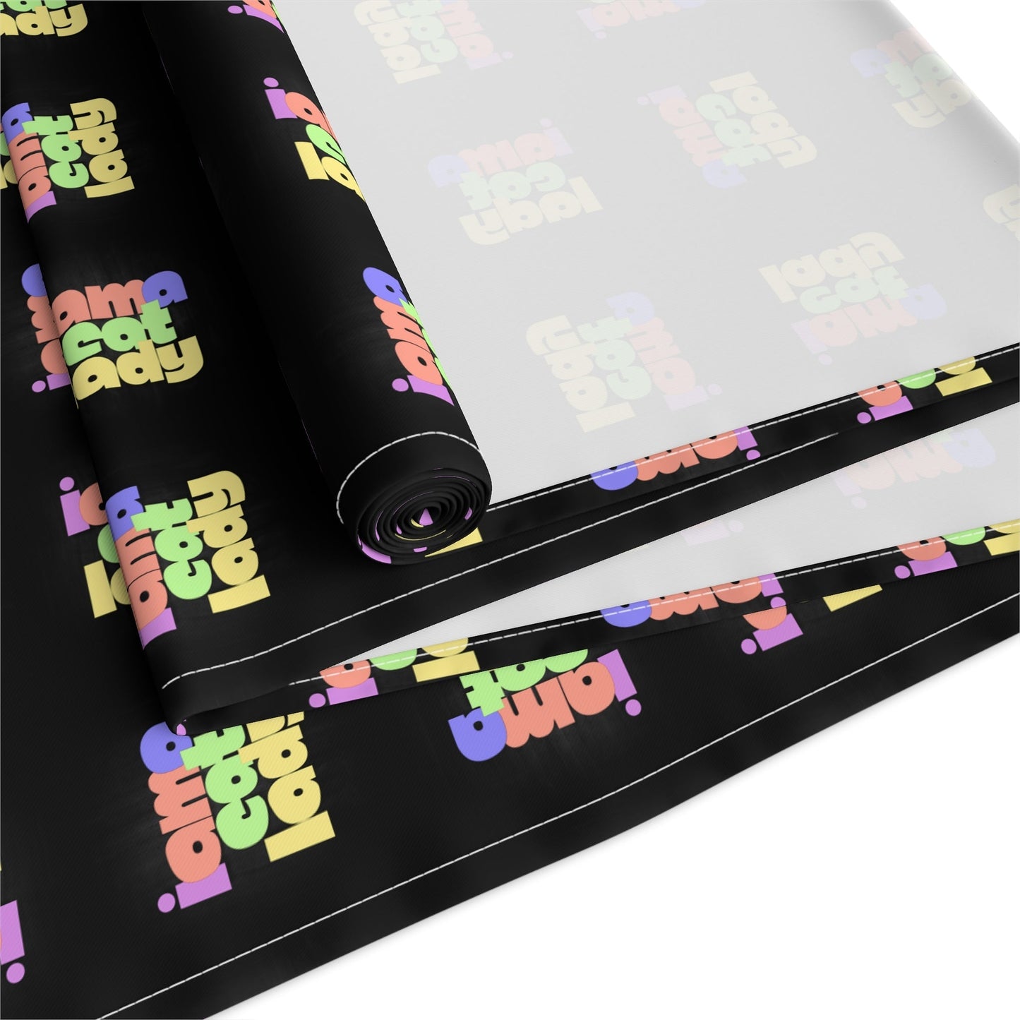 Chic Cat Lady Table Runner | Cute Cat Cotton Table Decor