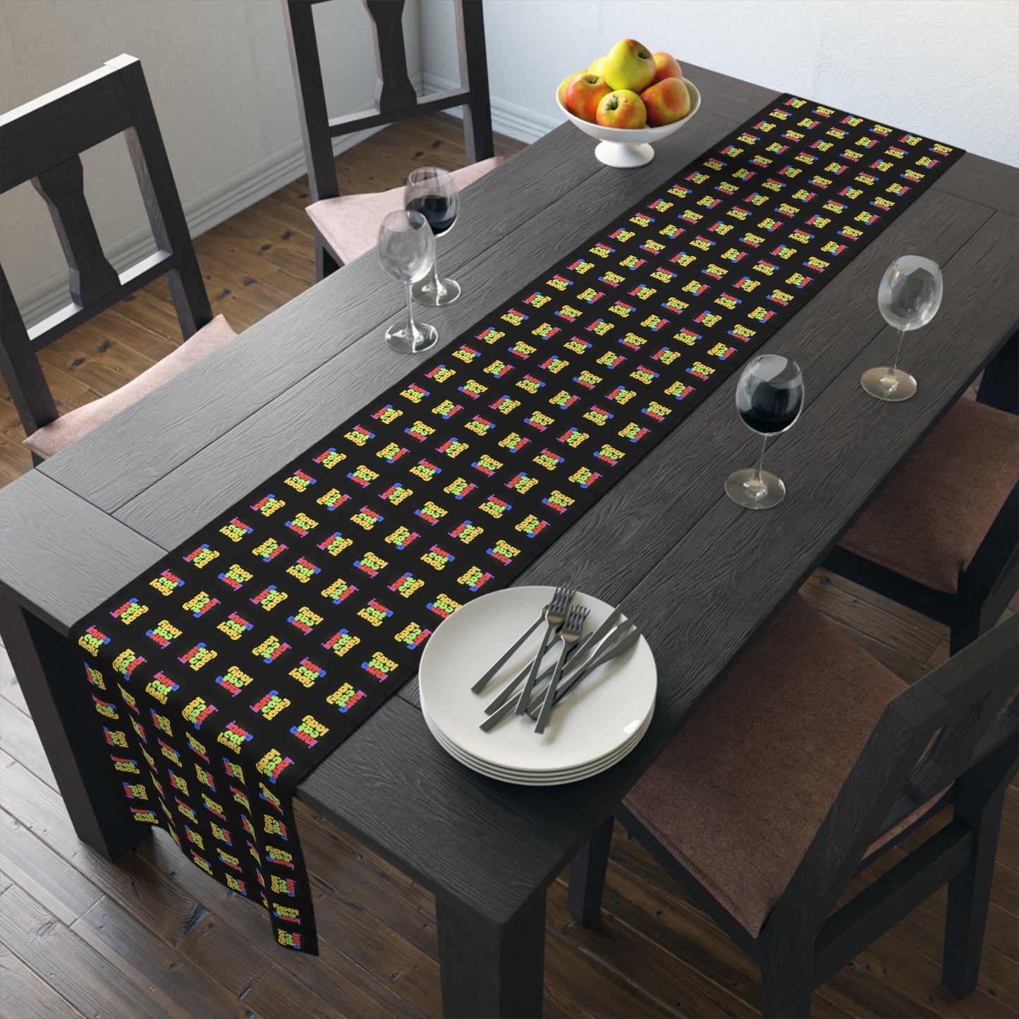 Chic Cat Lady Table Runner | Cute Cat Cotton Table Decor
