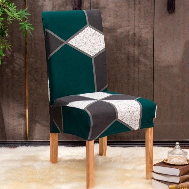 Christmas Printing Dining Chair Covers Modern Removable Anti-dirty Kitchen Seat Case Stretch Chair Slipcovers for Home Banquet Dining Room Chair Protector Seat Protector Slipcovers Stretch Removable Washable Printed Dining Chair Seat Covers for Kitchen