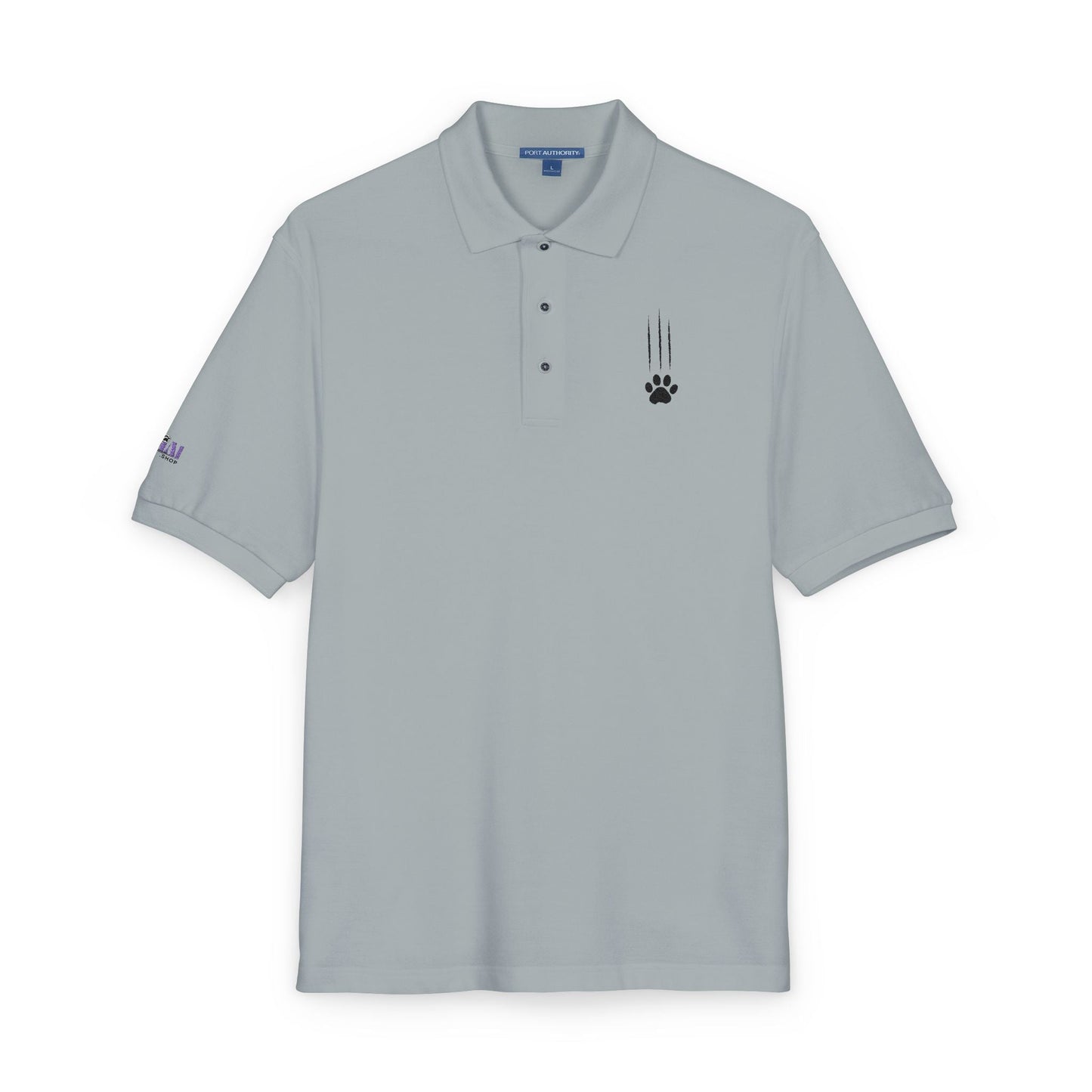 Classic Cat Clawed Embroidered Unisex Polo Shirt