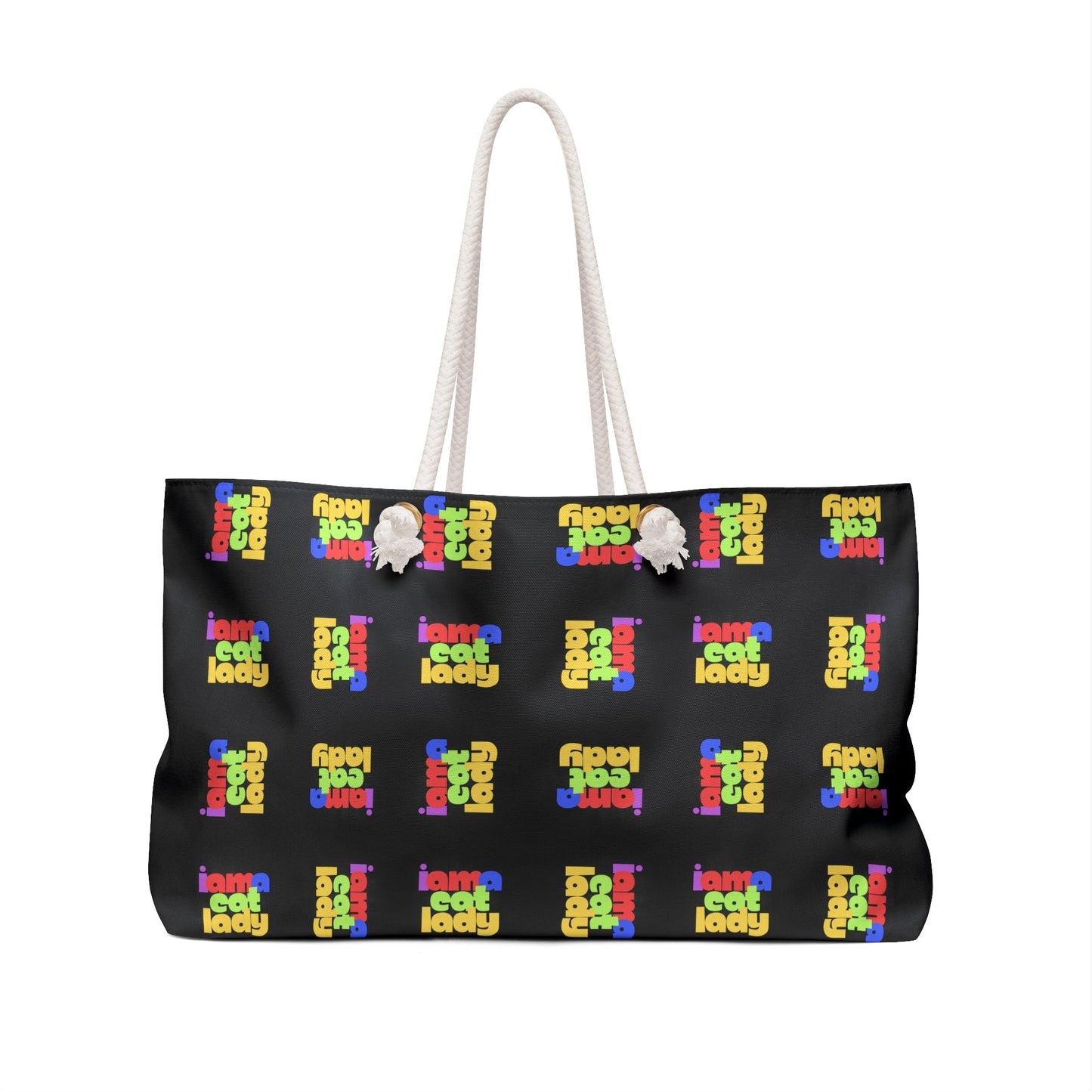 Colorful Cat Lady Weekender Bag