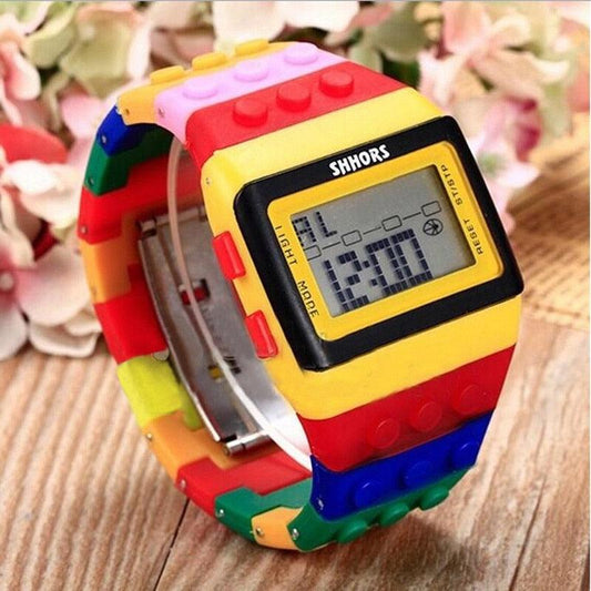 Colorful Digital Wrist Watch Men Women Colorful Digital Sport LED Quartz 5ATM Waterproof Wrist Watches Sports Digital Children Watches Elegant Design For Boys