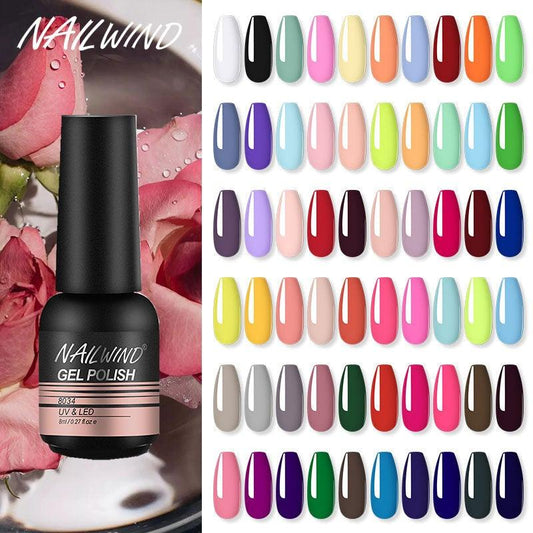 Colorful Glossy Gel Nail Polish 8ml Modern Permanent UV LED Nails Gel Luxury Fashion For Women and Girls Shine Design