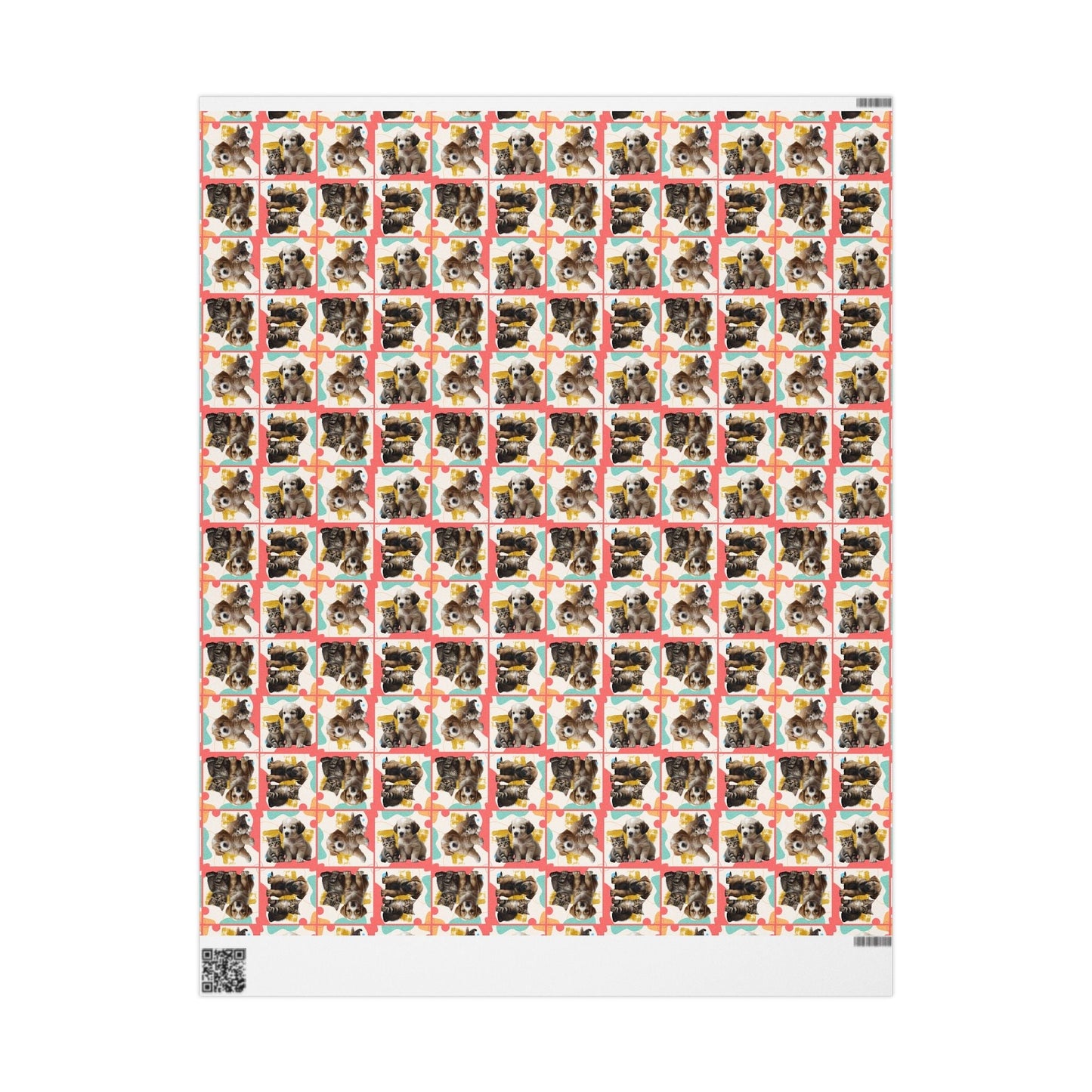 Colorful Puppy & Kitty Wrapping Papers