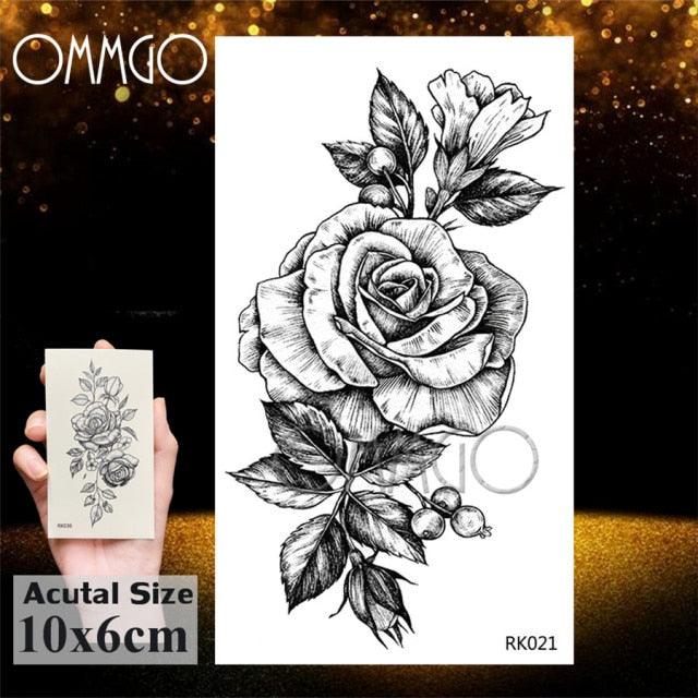 Colorful Tribal Tattoo Feather Temporary Tattoos Custom Waterproof Modern Tatoos Luxury Design