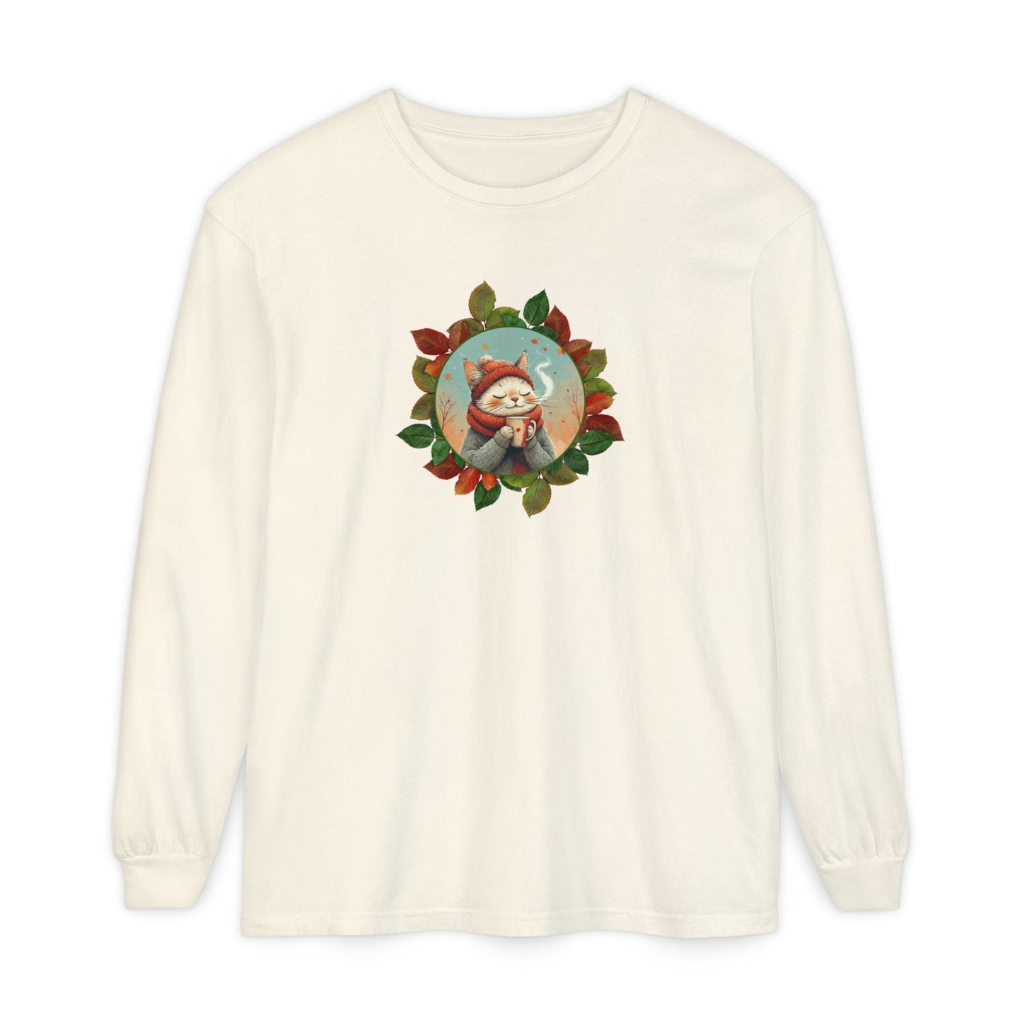 Country Autumn Kitty Long-Sleeve Shirt