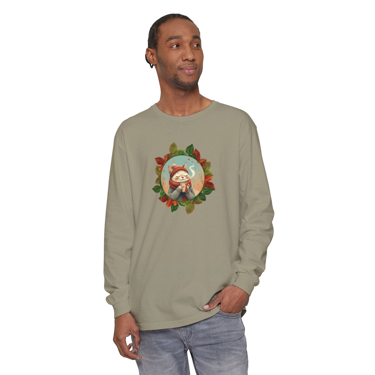 Country Autumn Kitty Long-Sleeve Shirt