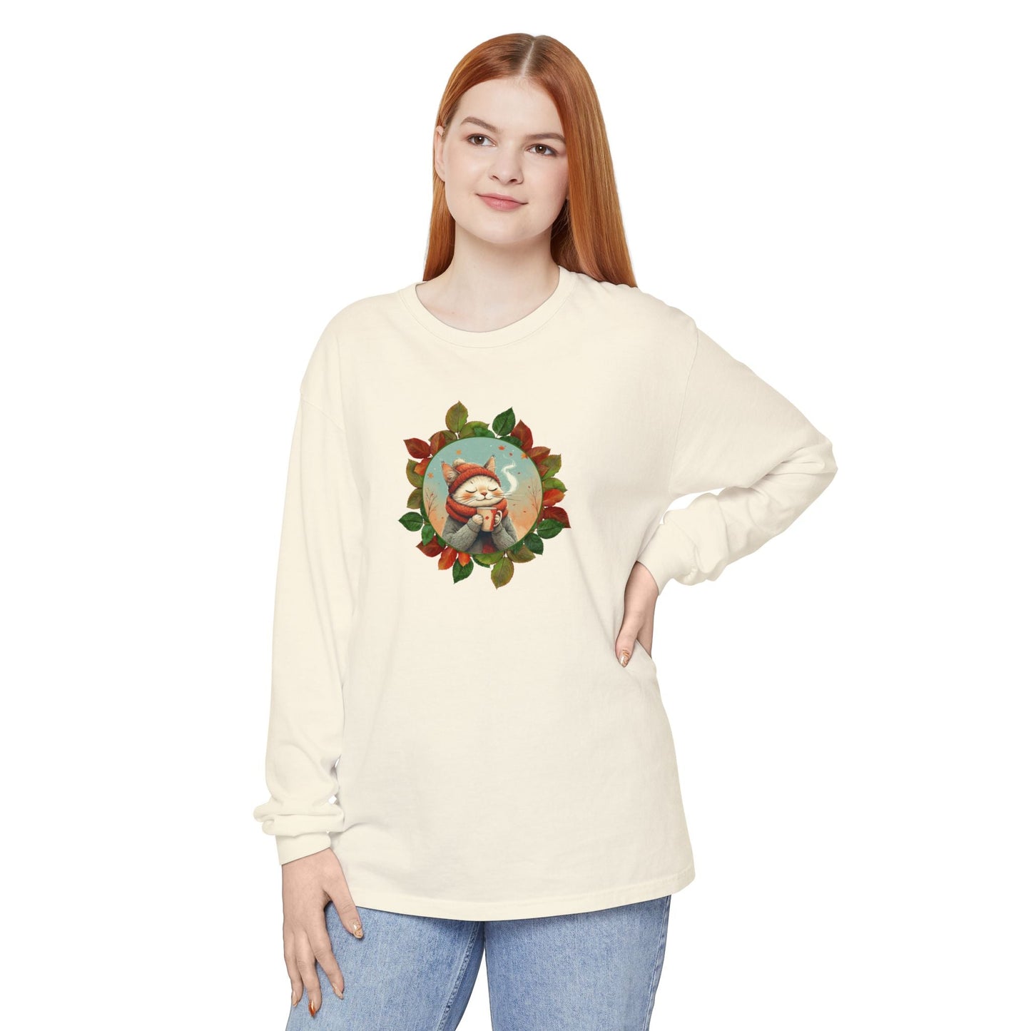 Country Autumn Kitty Long-Sleeve Shirt