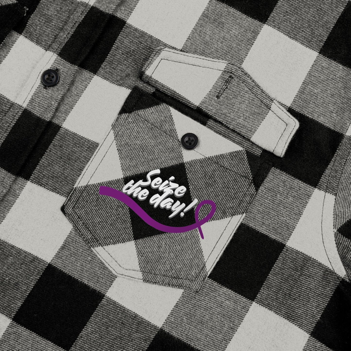 Cozy Seize the Day Unisex Flannel Shirt