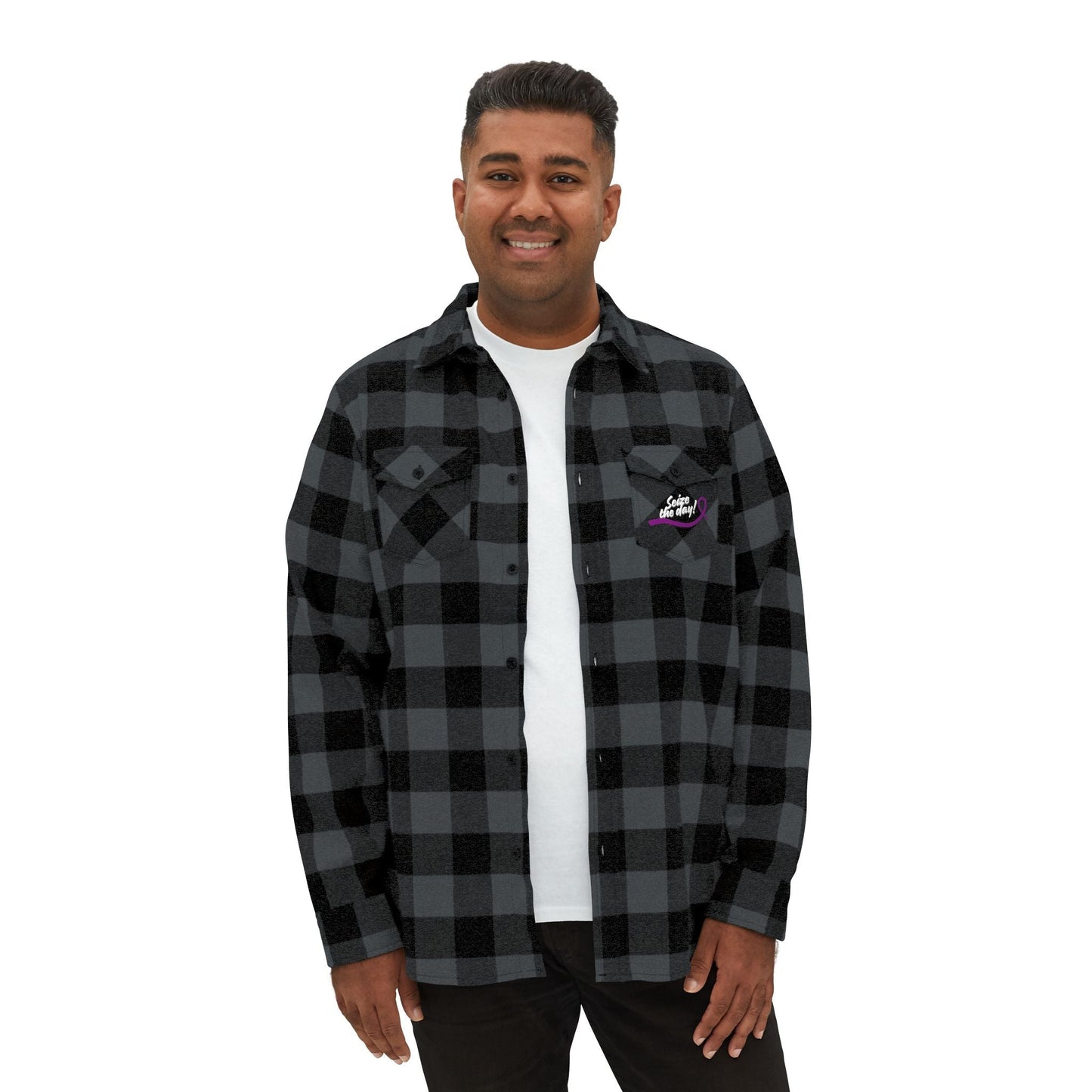 Cozy Seize the Day Unisex Flannel Shirt