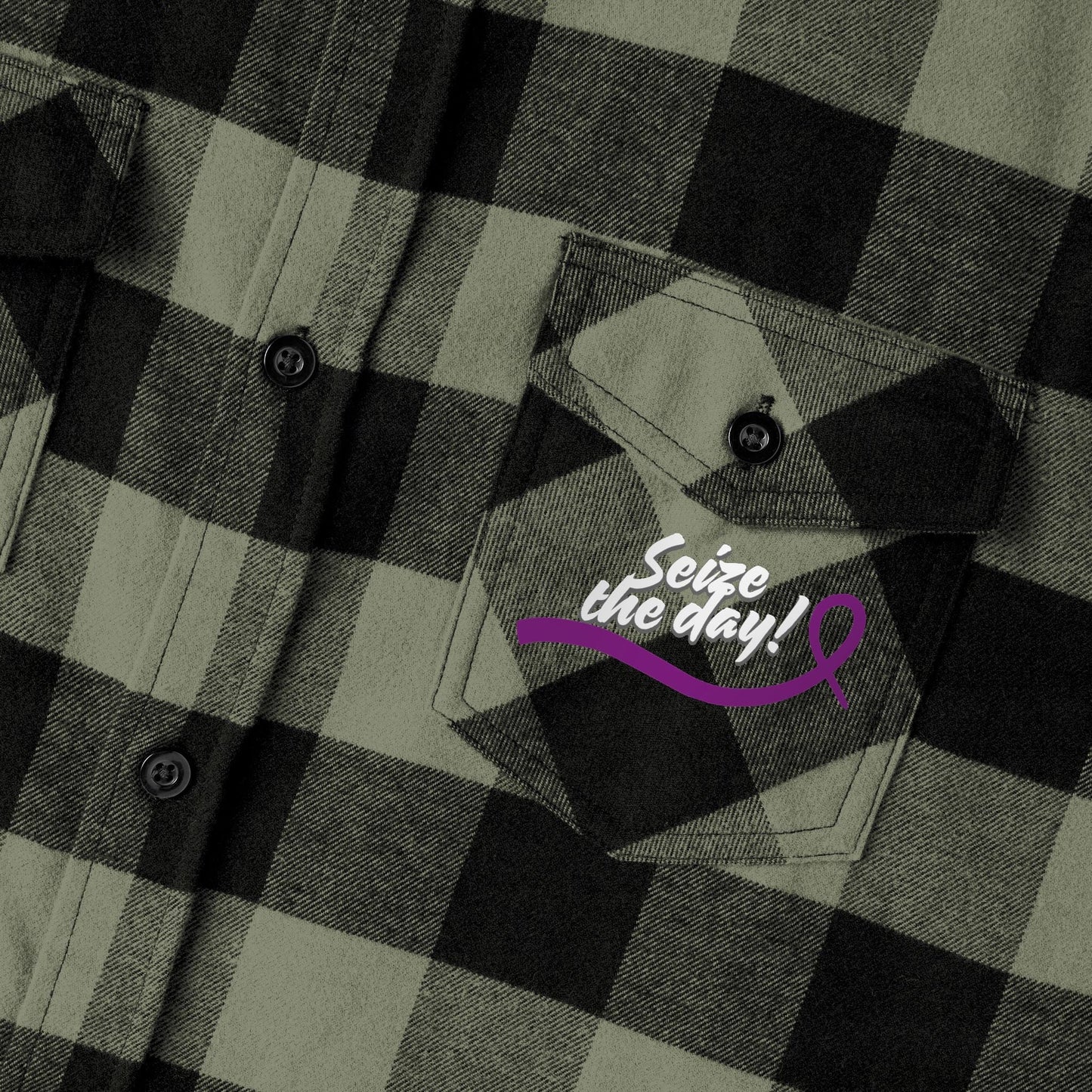 Cozy Seize the Day Unisex Flannel Shirt
