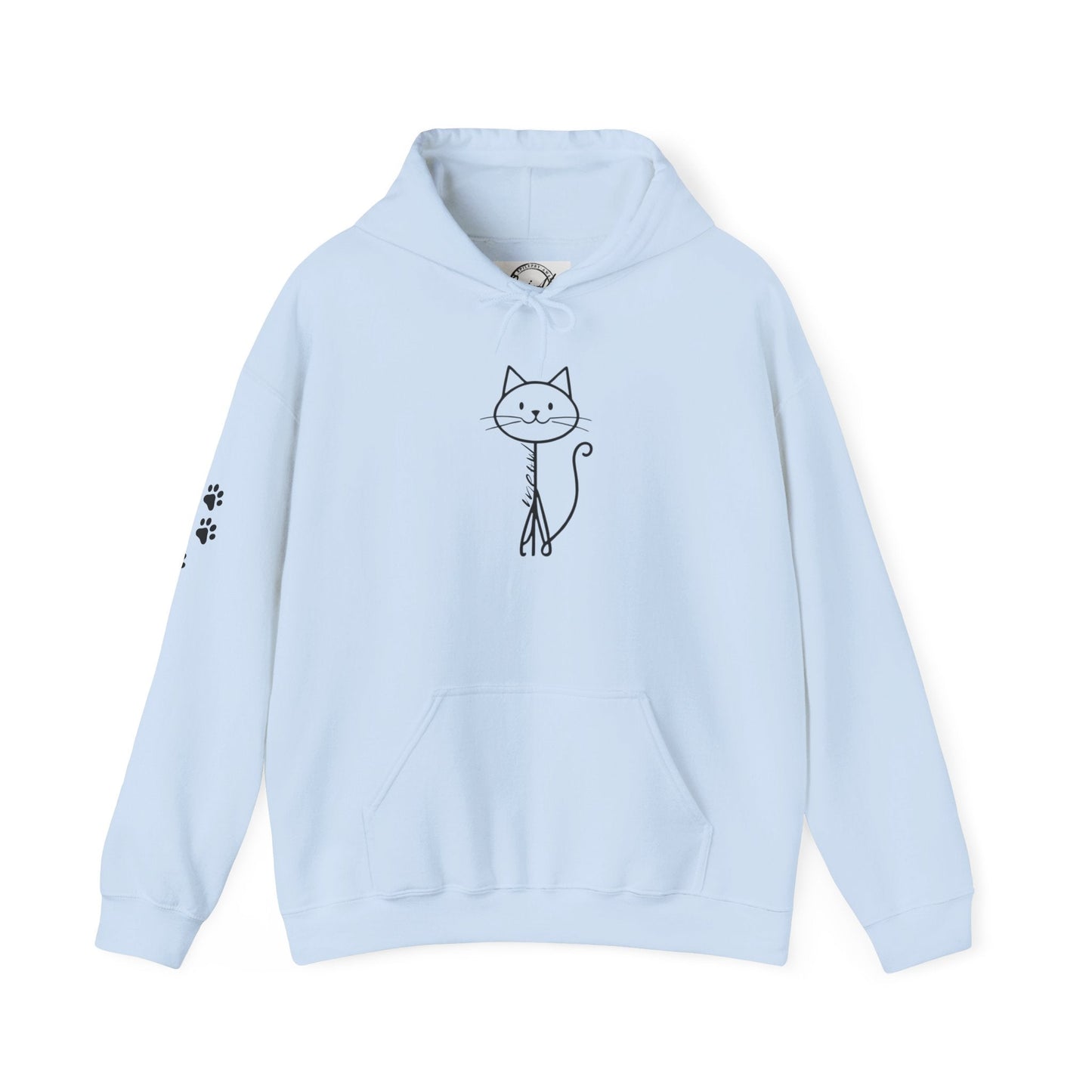 Cozy Stick Cat Lover Hoodie