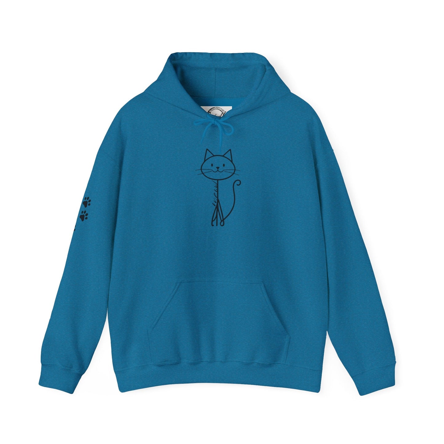 Cozy Stick Cat Lover Hoodie