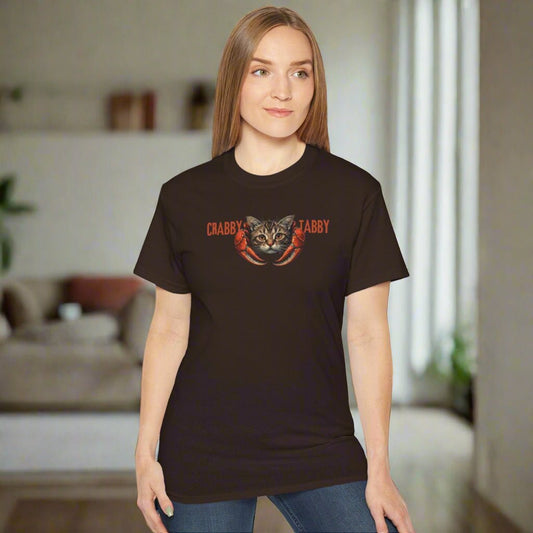 Crabby Tabby Cat Lover Unisex Tee