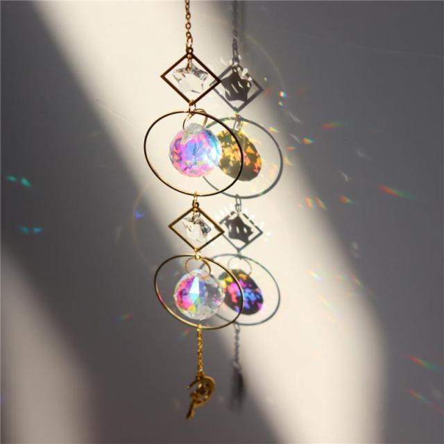 Crystal Dream Wind Chimes Dream Catcher Gifts Wall Hanging Home Decoration Window Wind Spinner OrnamentFor Bedroom Living Room Decoration Creative Girls Gifts Photography