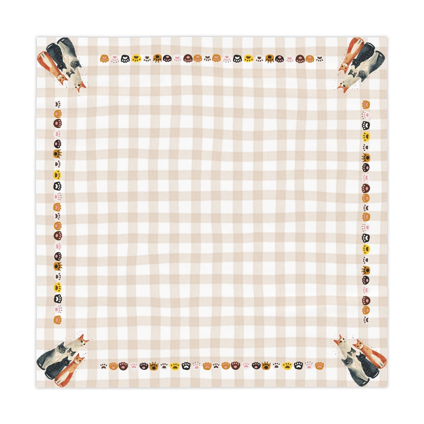 Cute Cat Family Tablecloth