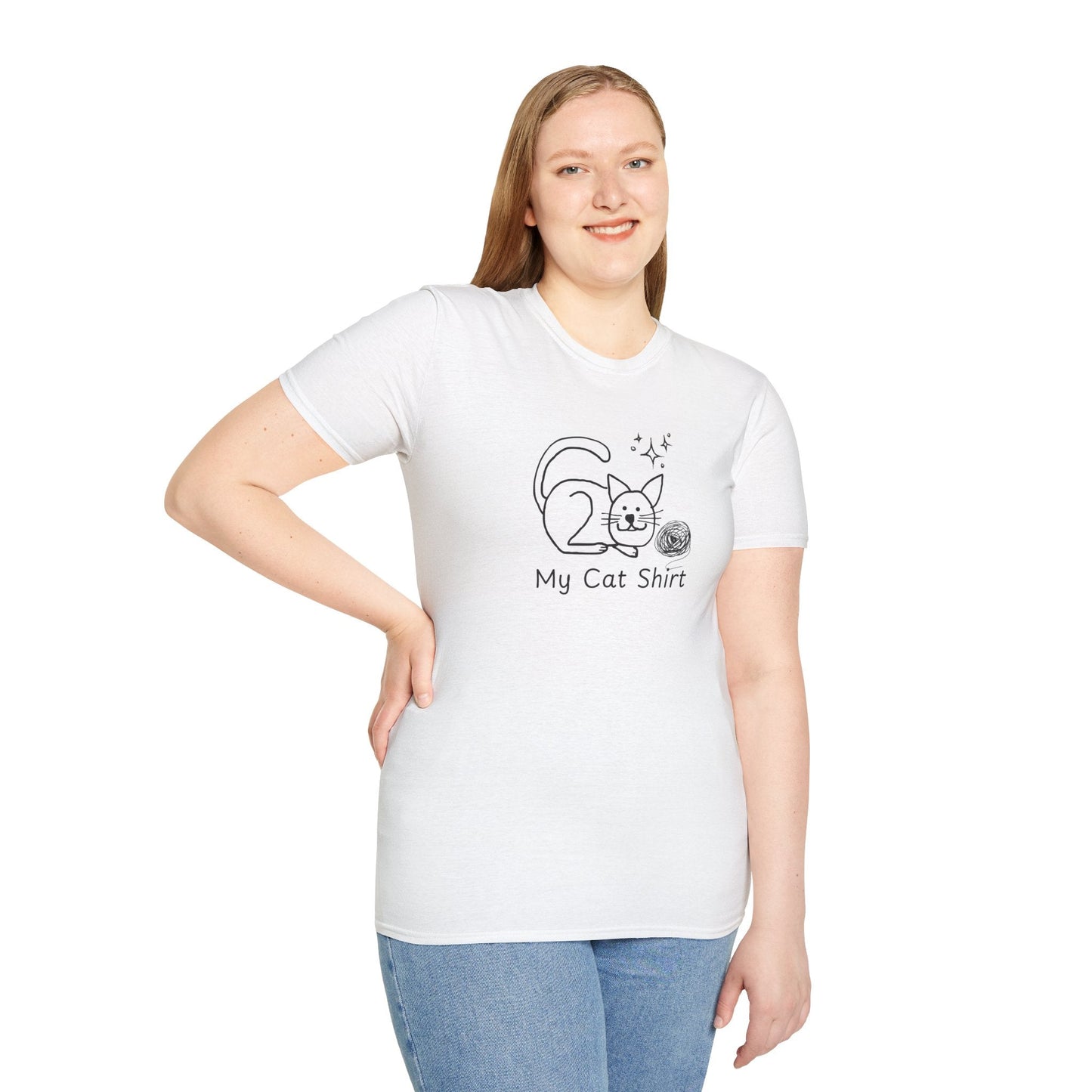 Cute Cat Lover T-Shirt - My Cat Shirt Design
