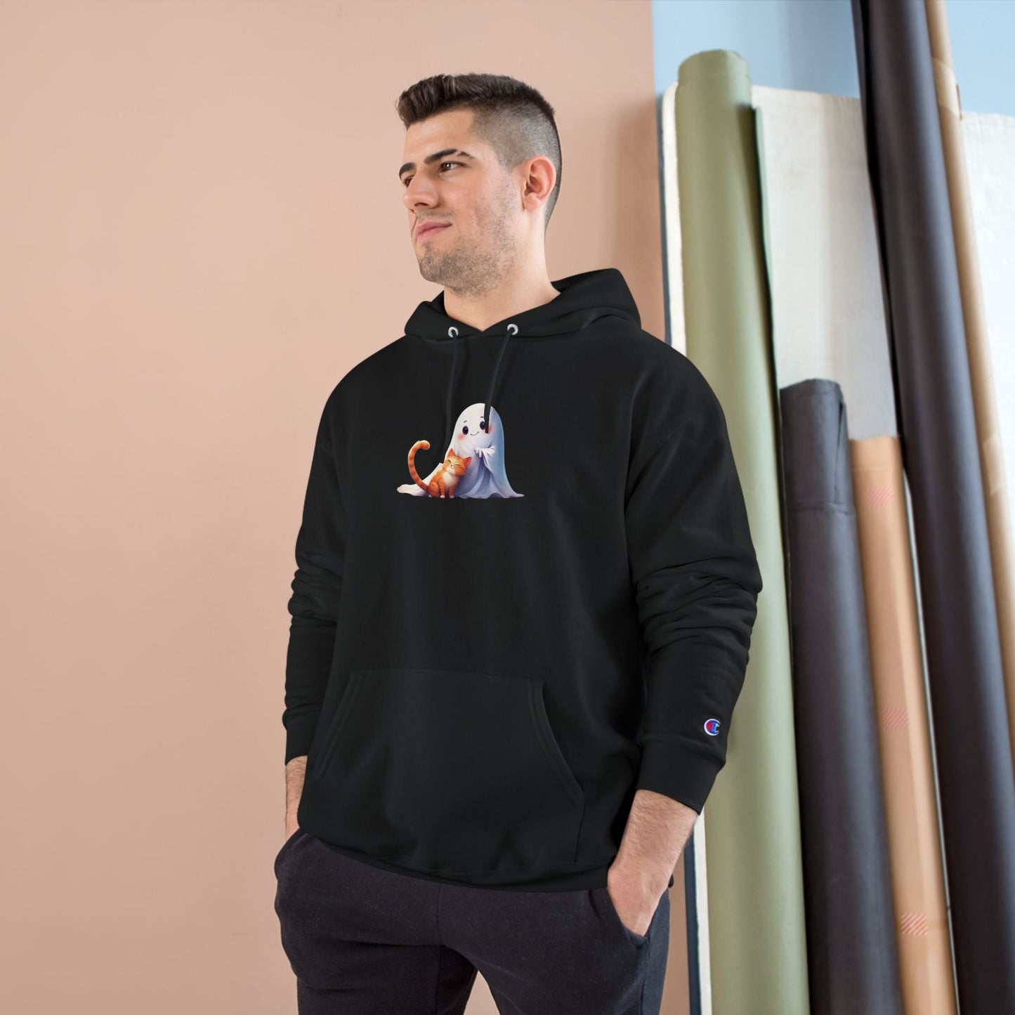 Cute Ghost & Kitty Hoodie