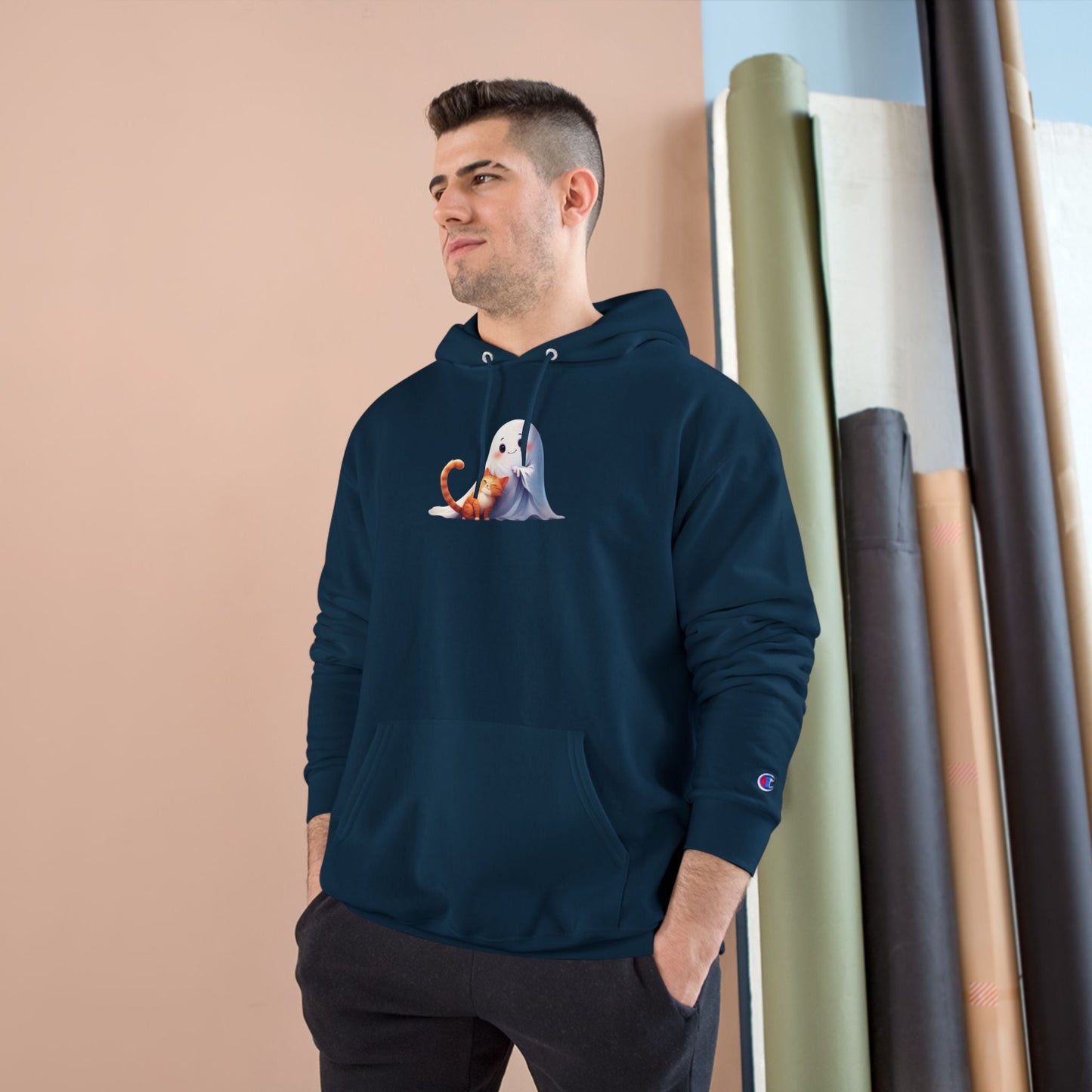 Cute Ghost & Kitty Hoodie