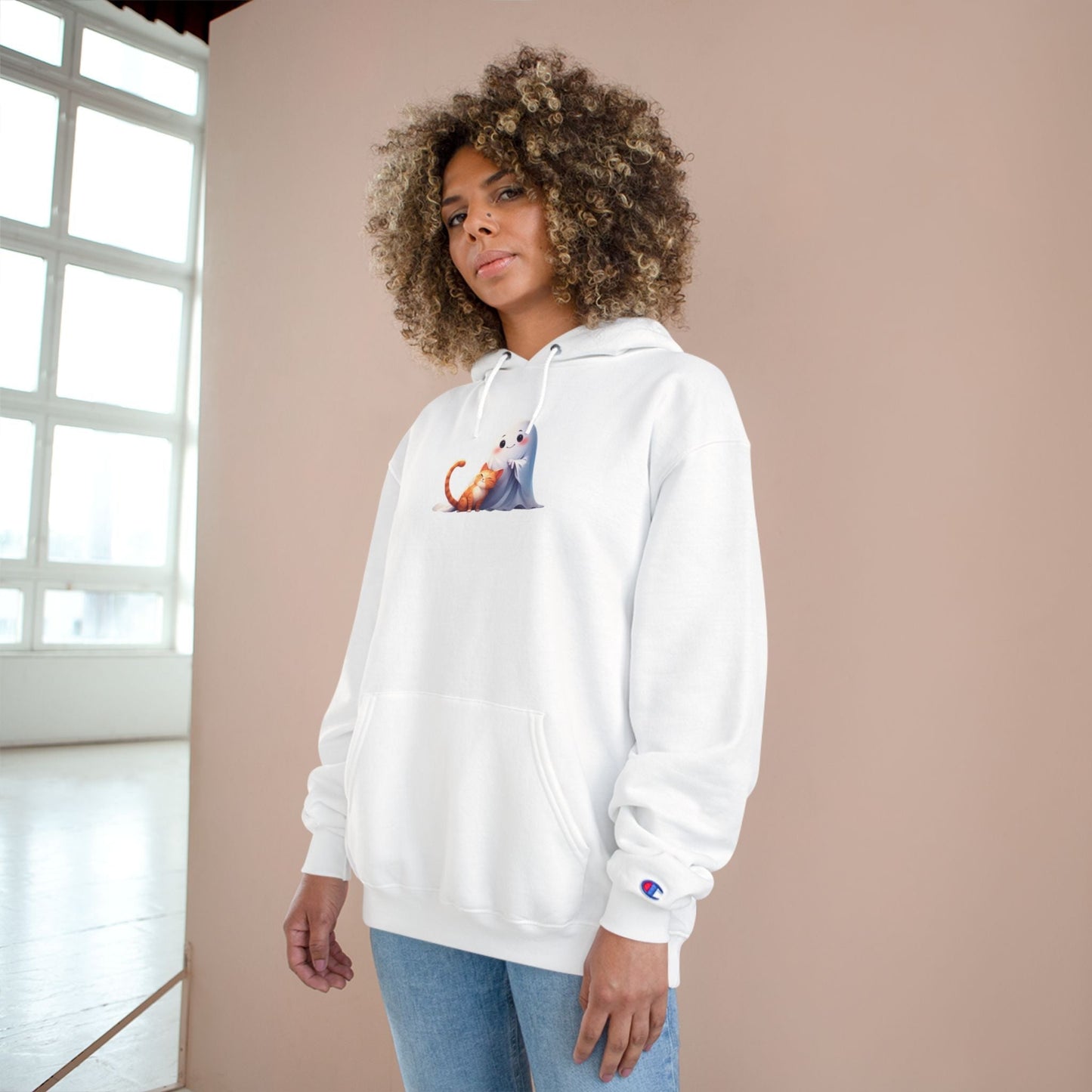 Cute Ghost & Kitty Hoodie