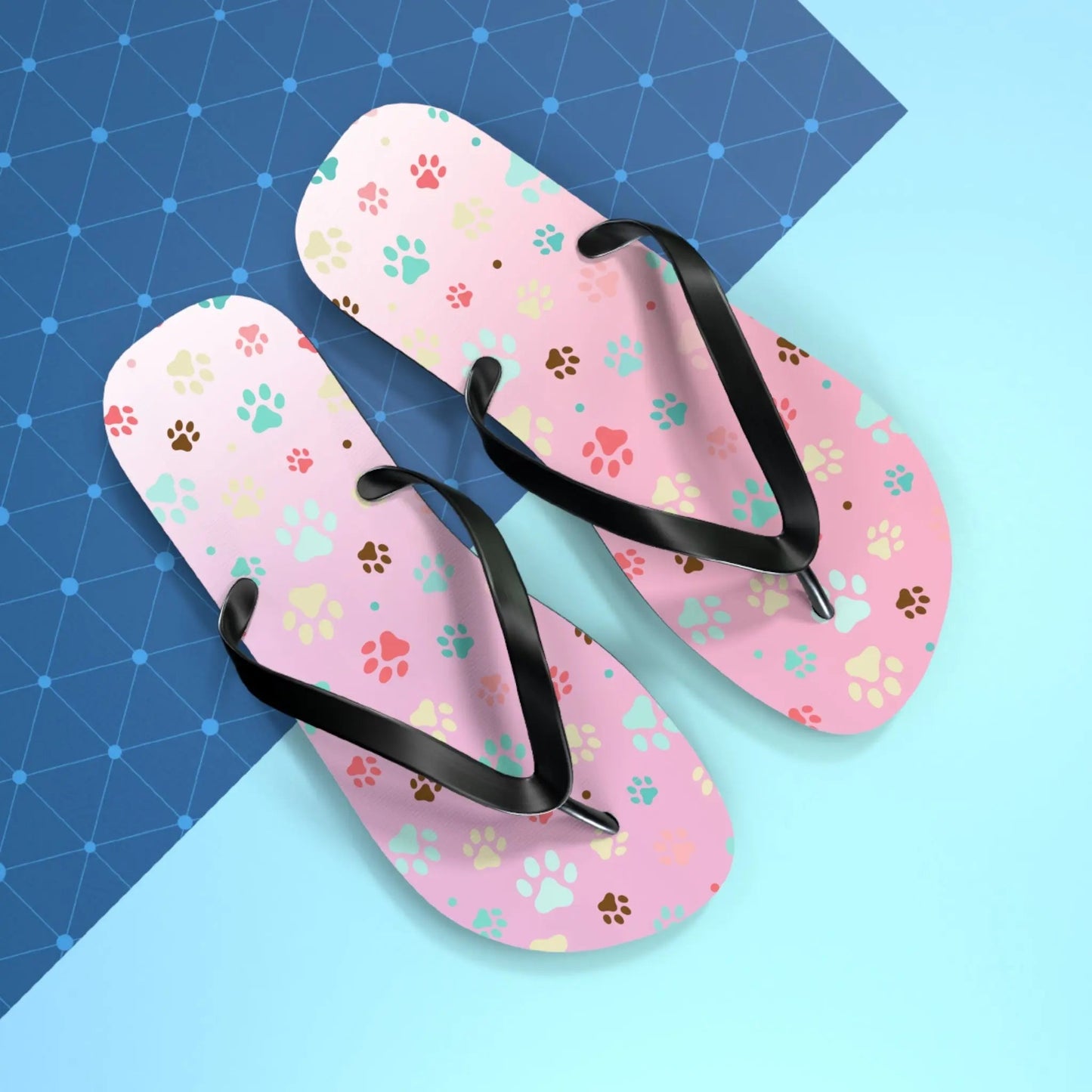 Cute Paw Print Flip Flops for Animal Lovers