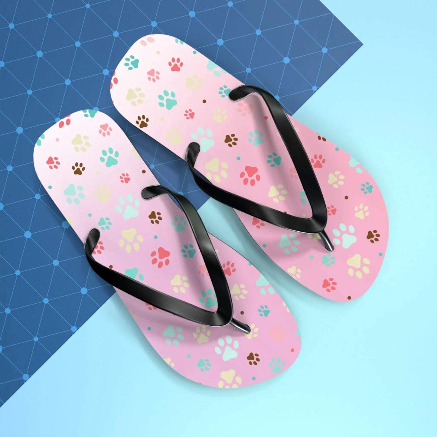 Cute Paw Print Flip Flops for Animal Lovers